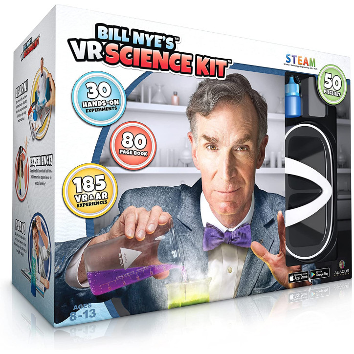 Kit Scientifique VR Bill Nye : Expériences STEM Immersives + Lunettes VR Incluses!