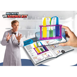Abacus Brands Bill Nye's VR Science Kit - Virtual Reality Kids Science Kit, Book and Interactive STEM Learning Activity Set