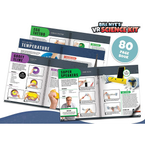 Abacus Brands Bill Nye's VR Science Kit - Virtual Reality Kids Science Kit, Book and Interactive STEM Learning Activity Set