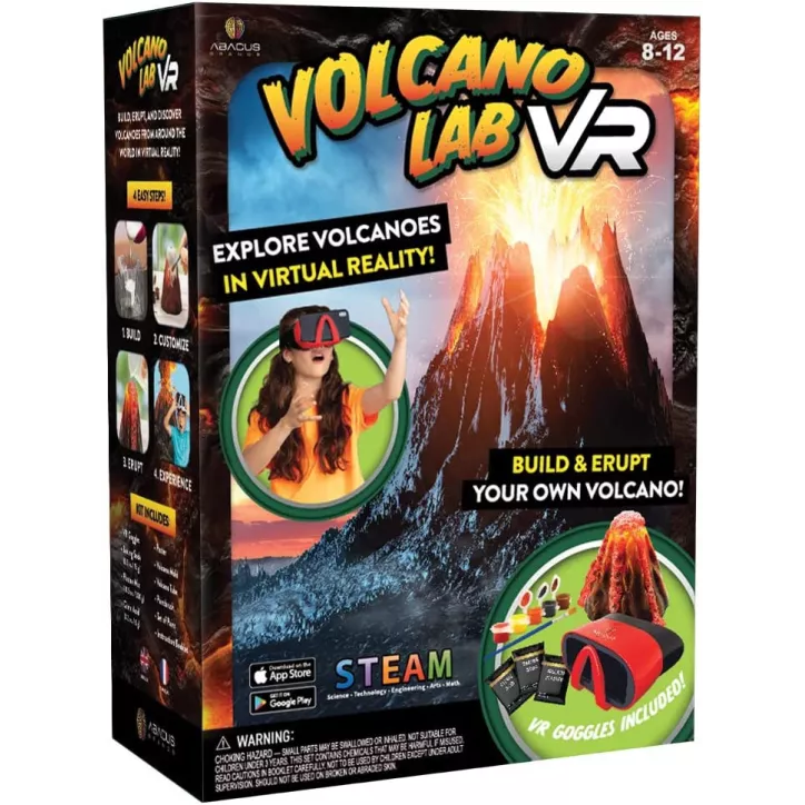 Volcan Lab VR Abacus Brands : Expérience Scientifique Immersive en Réalité Virtuelle pour Enfants