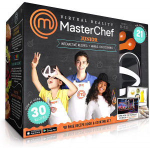 Abacus Brands VR MasterChef Junior - Virtual Reality Kids Cookbook and Interactive Food Science STEM Learning Activity Set (Full