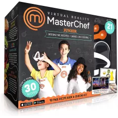 Abacus Brands VR MasterChef Junior - Virtual Reality Kids Cookbook and Interactive Food Science STEM Learning Activity Set (Full