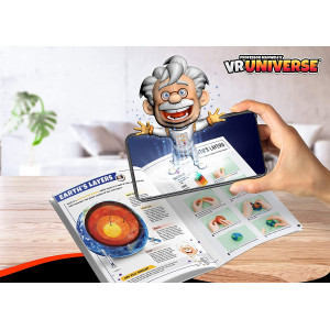 Professor Maxwell's VR Universe - Virtual Reality Kids Space Science Book and Interactive STEM Learning Activity Set (Full
