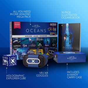 Let's Explore: VR Headset for Kids with Oceans - A Virtual Reality Family Friendly Adventure to Swim with Whales, Sharks, and