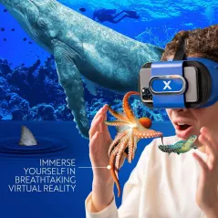 Let's Explore: VR Headset for Kids with Oceans - A Virtual Reality Family Friendly Adventure to Swim with Whales, Sharks, and