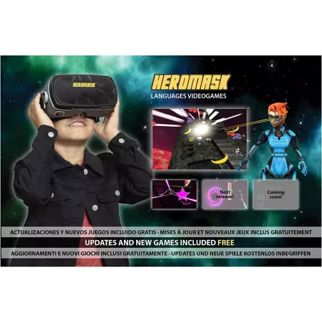Heromask : Casque VR éducatif pour enfants - Apprendre les langues en samusant !