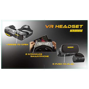 Heromask Virtual Reality Headset for Children + Video Games to Learn Spanish Italian etc [Language Learning] Stem Toys. Kids