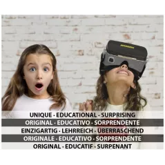 Heromask Virtual Reality Headset for Children + Video Games to Learn Spanish Italian etc [Language Learning] Stem Toys. Kids