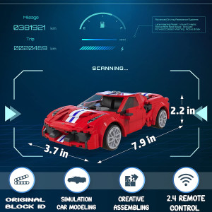 WISEPLAY STEM Toys for 7 - 10 Year Old Boys & Girls - 306pcs RC Car Building Block Set - STEM Building Toys for Boys & Girls