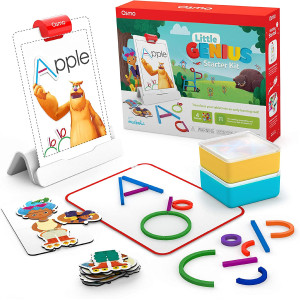 Osmo - Little Genius Starter Kit for Fire Tablet-4 Educational Learning Games-Preschool Ages 3-5-Phonics, Problem Solving &