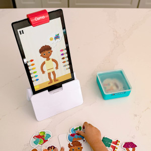 Osmo - Little Genius Starter Kit for Fire Tablet-4 Educational Learning Games-Preschool Ages 3-5-Phonics, Problem Solving &