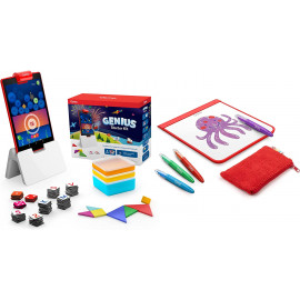 Osmo - Genius Starter Kit for Fire Tablet - 5 Educational Learning Games-Ages 6-10-Spelling, Math, Creativity & More-STEM Toy