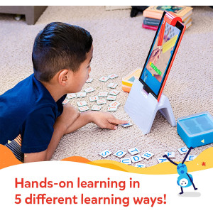 Osmo - Genius Starter Kit for Fire Tablet - 5 Educational Learning Games-Ages 6-10-Spelling, Math, Creativity & More-STEM Toy