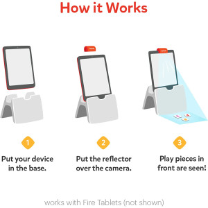 Osmo - Genius Starter Kit for Fire Tablet - 5 Educational Learning Games-Ages 6-10-Spelling, Math, Creativity & More-STEM Toy