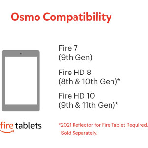 Osmo - Genius Starter Kit for Fire Tablet - 5 Educational Learning Games-Ages 6-10-Spelling, Math, Creativity & More-STEM Toy