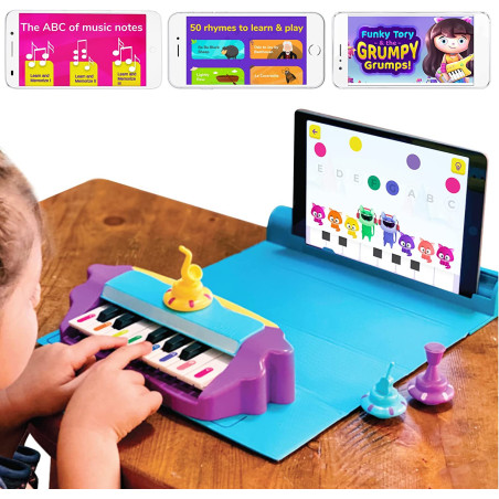 Plugo Tunes by PlayShifu - Piano Learning Kit | Musical STEAM Toy for Ages 4-10 - Music Instruments Gift for Boys & Girls (Works