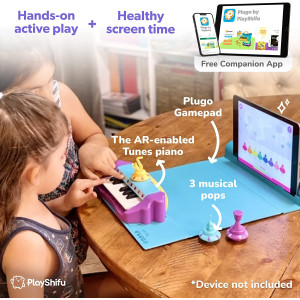 Plugo Tunes by PlayShifu - Piano Learning Kit | Musical STEAM Toy for Ages 4-10 - Music Instruments Gift for Boys & Girls (Works