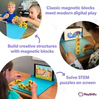 Plugo Link: Jeu Magnétique STEM Interactif PlayShifu – Apprendre en Samusant! (4-10 ans)