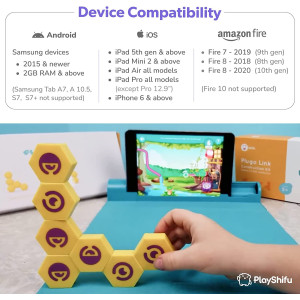 PlayShifu Interactive STEM Toys - Plugo Link (Kit + App) | Educational Toy for Kids 4-10 Years | Brain Games | Magnetic Building