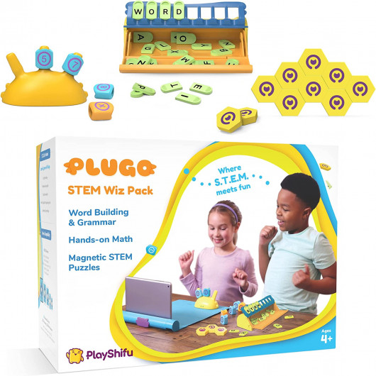 Pack Plugo STEM par PlayShifu - Nombres, Lettres et énigmes pour D...