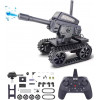 VANLINNY RC Tank,Robot Kit for Boys Girls,2-in-1 DIY Remote Control Car with 2000 Water Beads All Terrain Monster Truck,STEM