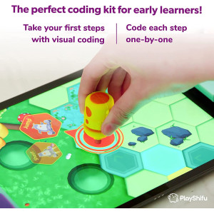 PlayShifu STEM Toys for Kids - Tacto Coding (Interactive Kit + App) - Hands-on Visual Coding Game for Kids