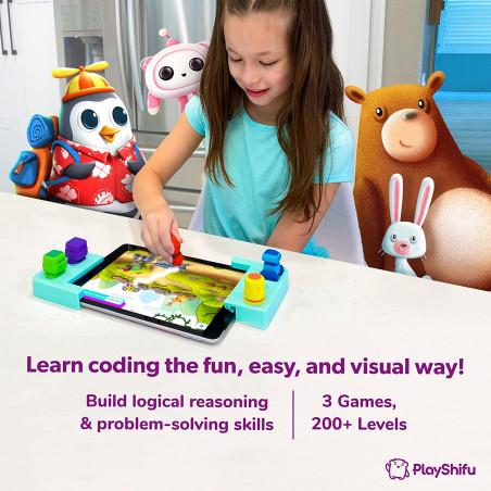 PlayShifu STEM Toys for Kids - Tacto Coding (Interactive Kit + App) - Hands-on Visual Coding Game for Kids