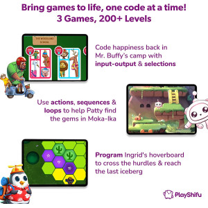 PlayShifu STEM Toys for Kids - Tacto Coding (Interactive Kit + App) - Hands-on Visual Coding Game for Kids