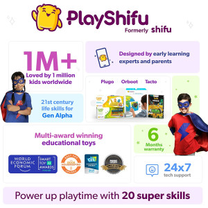 PlayShifu STEM Toys for Kids - Tacto Coding (Interactive Kit + App) - Hands-on Visual Coding Game for Kids