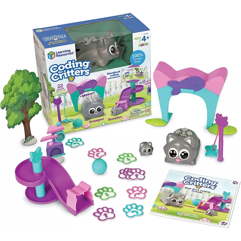 Learning Resources- Créatures à Programmer Scamper et Sneaker, LER3081