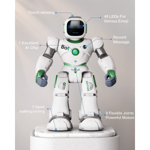 Ruko Large Smart Robot Toys for Kids, RC Robot Carle with Voice and app Control, Gifts for 4-9 Years Old Boys and Girls,