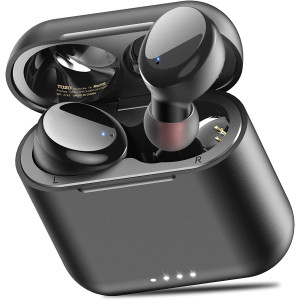 TOZO T6 True Wireless Earbuds Bluetooth Headphones Touch Control with Wireless Charging Case IPX8 Waterproof Stereo Earphones