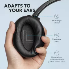 Anker Soundcore Life Q20 Hybrid Active Noise Cancelling Headphones, Wireless Over Ear Bluetooth Headphones, 40H Playtime, Hi-Res