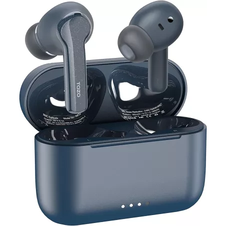 TOZO NC2 Hybrid Active Noise Cancelling Wireless Earbuds, in-Ear Detection Headphones, IPX6 Waterproof Bluetooth 5.2 Stereo