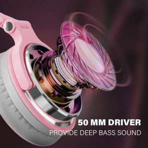 OneOdio Wired Over Ear Headphones Studio Monitor & Mixing DJ Stereo Headsets with 50mm Neodymium Drivers and 1/4 to 3.5mm Audio