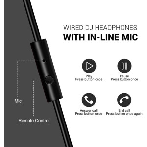 OneOdio Wired Over Ear Headphones Studio Monitor & Mixing DJ Stereo Headsets with 50mm Neodymium Drivers and 1/4 to 3.5mm Audio
