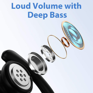 Wireless Earbuds occiam Bluetoth Headphones 48H Play Back Earphones in Ear Waterproof with Microphone LED Display for Sports