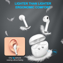 Wireless Earbuds, yobola Bluetoth Earbuds, IPX5 Waterproof Wireless Earphones Touch Control, Bluetoth 5.1 Headphones Built-in