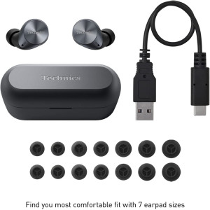 Technics HiFi True Wireless Multipoint Bluetooth Earbuds with Advanced Noise Cancelling, Impressive Call Quality Using
