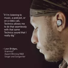 Technics HiFi True Wireless Multipoint Bluetooth Earbuds with Advanced Noise Cancelling, Impressive Call Quality Using