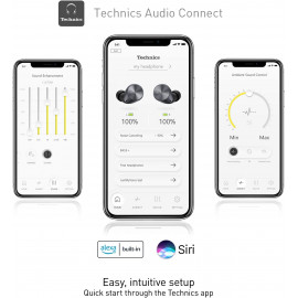 Technics EAHAZ60PK écouteurs Bluetooth à Réduction de Bruit