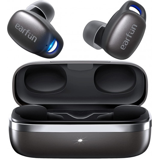 Wireless Earbuds, EarFun® Free Pro 2 Hybrid Active Noise Cancelling Earbuds, Bluetooth 5.2 Earbuds with 6 Mics, Stereo Sound