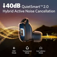 Wireless Earbuds, EarFun® Free Pro 2 Hybrid Active Noise Cancelling Earbuds, Bluetooth 5.2 Earbuds with 6 Mics, Stereo Sound