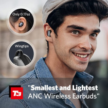 Wireless Earbuds, EarFun® Free Pro 2 Hybrid Active Noise Cancelling Earbuds, Bluetooth 5.2 Earbuds with 6 Mics, Stereo Sound