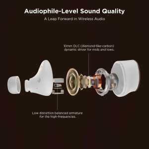 1MORE EVO : Casque Audio Sans Fil ANC, Son Audiophile Immersif, 20H Autonomie, Bluetooth 5.0
