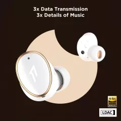 1MORE EVO Noise Cancelling Earbuds, Audiophile Headphones with Dual Drivers, Adaptive ANC, Bluetooth Headphones, HiFi Sound,