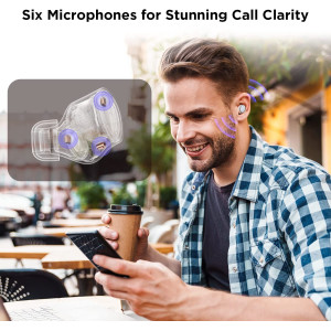 1MORE EVO Noise Cancelling Earbuds, Audiophile Headphones with Dual Drivers, Adaptive ANC, Bluetooth Headphones, HiFi Sound,