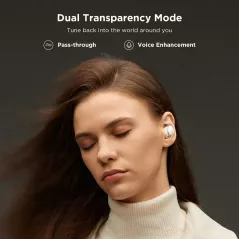 1MORE EVO Noise Cancelling Earbuds, Audiophile Headphones with Dual Drivers, Adaptive ANC, Bluetooth Headphones, HiFi Sound,