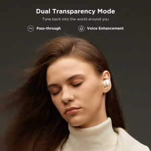 1MORE EVO Noise Cancelling Earbuds, Audiophile Headphones with Dual Drivers, Adaptive ANC, Bluetooth Headphones, HiFi Sound,