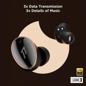 1MORE EVO Noise Cancelling Earbuds, Audiophile Headphones with Dual Drivers, Adaptive ANC, Bluetooth Headphones, HiFi Sound,